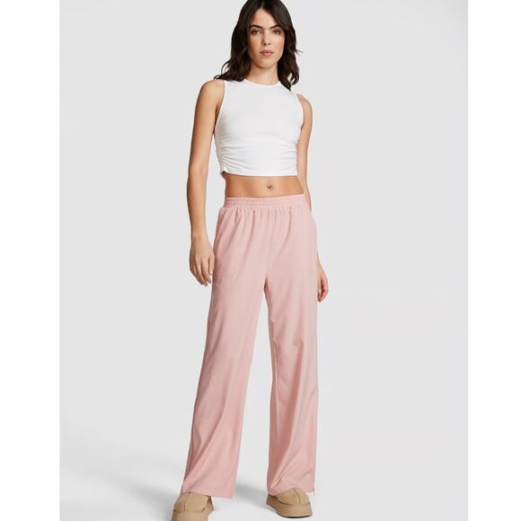 PINK Victoria’s Secret Pink Zip It Wide Leg Pants - Picture 1 of 10
